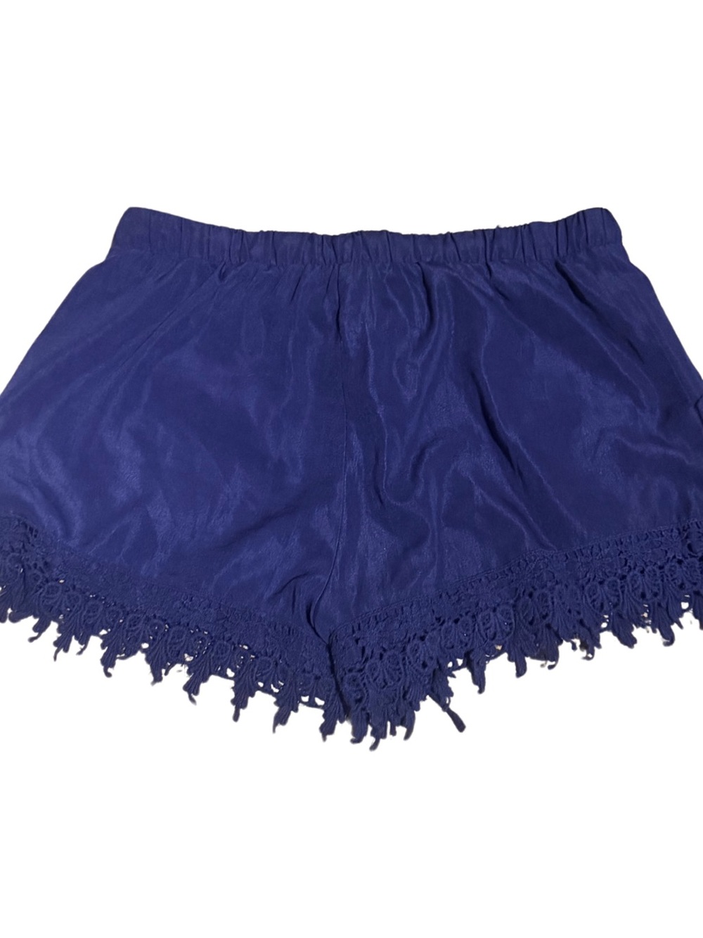 Mine Women's Navy Crochet Trim Shorts
